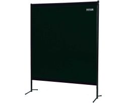 Trans Tac 1-teilige Stellwand Gestellwand mit Vorhang dunkelgrün matt ECO_94630_RIMAG.jpg