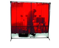1-teilige Stellwand Gestellwand mit Vorhang rotorange orange_94712_RIMAG.jpg